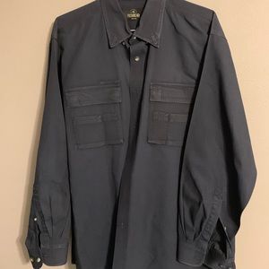 redhead long sleeve button down